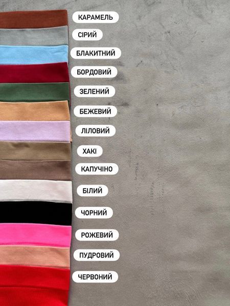 Набір стрінгів в рубчик на високій посадці, 5 шт Т053 фото